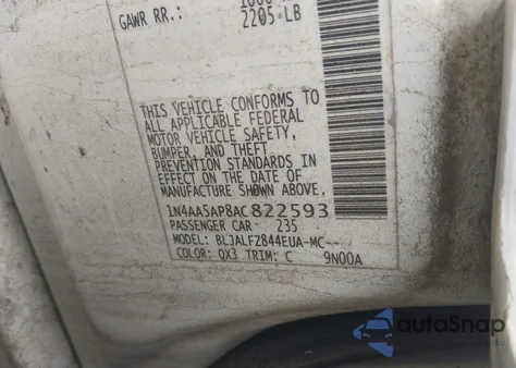 2013 Nissan Maxima 3.5 S from USA, damaged, VIN 1N4AA5AP1DC822598